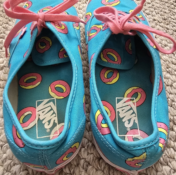 Vans Off The Wall Odd Future Scuba Blue Donut Sneakers 11.5 - Picture 4 of 4